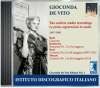 De Vito, Gioconda: Earliest Studio Recordings (1947-1949) by Gioconda de Vito