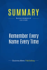 Summary: Remember Every Name Every Time by Publishing, BusinessNews