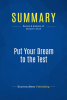 Summary: Put Your Dream to the Test by Publishing, BusinessNews