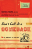 Don't Call It a Comeback (Foreword by D. A. Carson) by Authors, Various