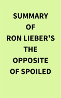 Summary of Ron Lieber's The Opposite of Spoiled by Media, IRB