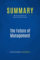 Summary: The Future of Management by Publishing, BusinessNews