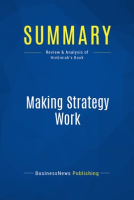 Summary: Making Strategy Work by Publishing, BusinessNews