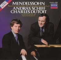 Mendelssohn: Piano Concertos Nos.1 & 2 by Andras Schiff