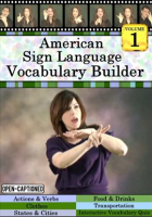 American Sign Language Vocabulary Builder, Vol. 1 by Ganezer, Gilda Toby