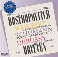 Schubert/Schumann/Debussy: Works for Cello & Piano by Mstislav Rostropovich