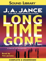 Long time gone by Jance, J. A
