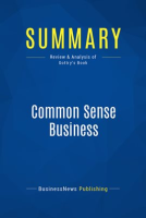 Summary: Common Sense Business by Publishing, BusinessNews