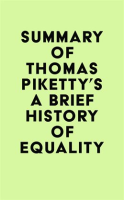 Summary of Thomas Piketty's A Brief History of Equality by Media, IRB