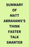 Summary of Matt Abrahams's Think Faster Talk Smarter by Media, IRB