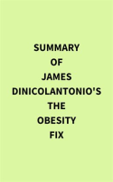 Summary of James DiNicolantonio's The Obesity Fix by Media, IRB