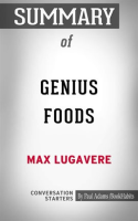 Summary of Genius Foods: Become Smarter, Happier, and More Productive While Protecting Your Brain fo by Adams, Paul