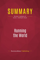 Summary: Running the World by Publishing, BusinessNews