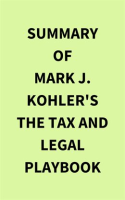 Summary of Mark J. Kohler's The Tax and Legal Playbook by Media, IRB