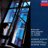 Mozart: Piano Concertos Nos. 17 & 18 by Andras Schiff