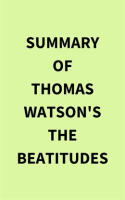 Summary of Thomas Watson's The Beatitudes by Media, IRB