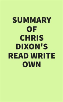 Summary of Chris Dixon's Read Write Own by Media, IRB