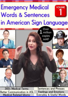 Emergency Medical Words & Phrases in American Sign Language, Vol. 1 by Ganezer, Gilda Toby