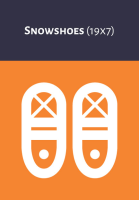 Snowshoes / Size 19 x 7 inches 