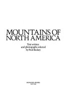 Mountains of North America by Beckey, Fred W
